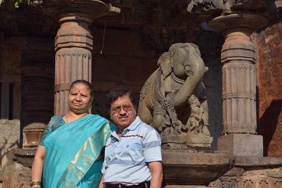 My Parents at Banavasi Temple